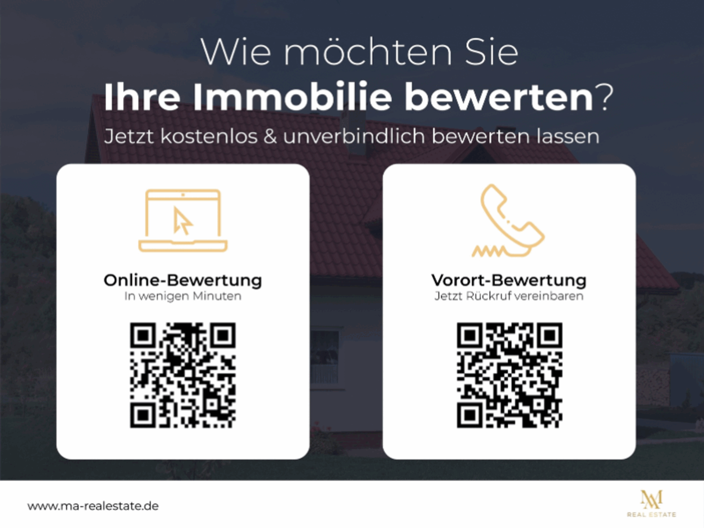 jetzt Ihre Immobilie bewerten