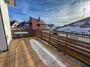 Der einladende und große Balkon