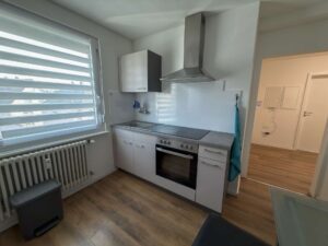 Die vorhandene Einbauküche