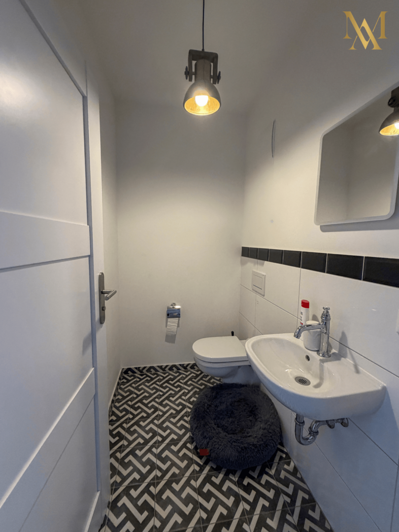 Das helle Gäste-WC